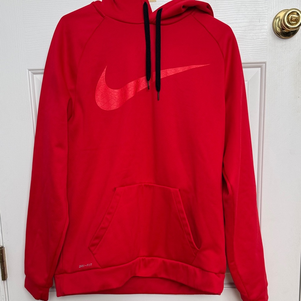 Nike Men's Bright Red Hoodie